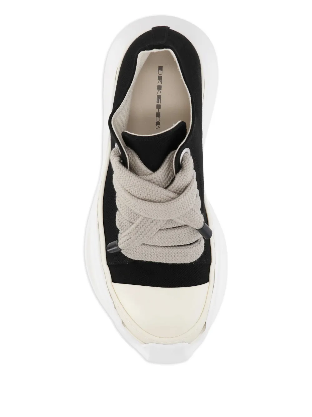 Rick Owens Drkshdw Toe-cap Lace-up Sneakers In Black