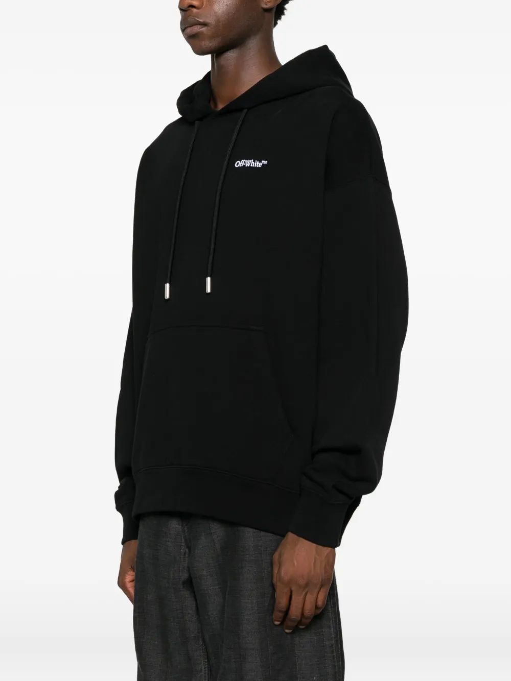 Off-white Long-sleeved Sweatshirt In Black