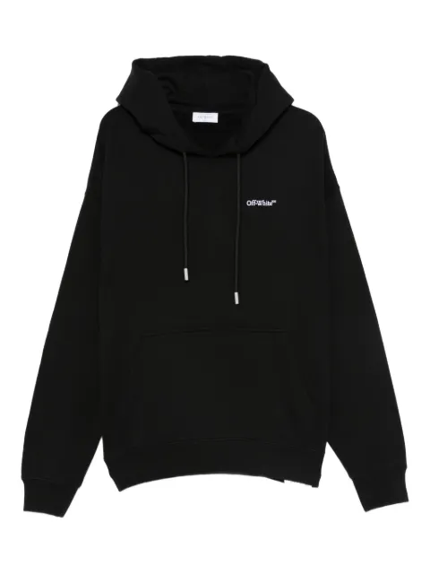 Off-White logo-embroidered hoodie