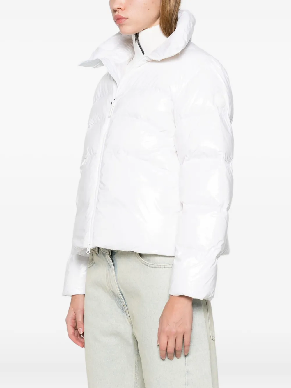 Colmar Zip-up Puffer Jacket In White