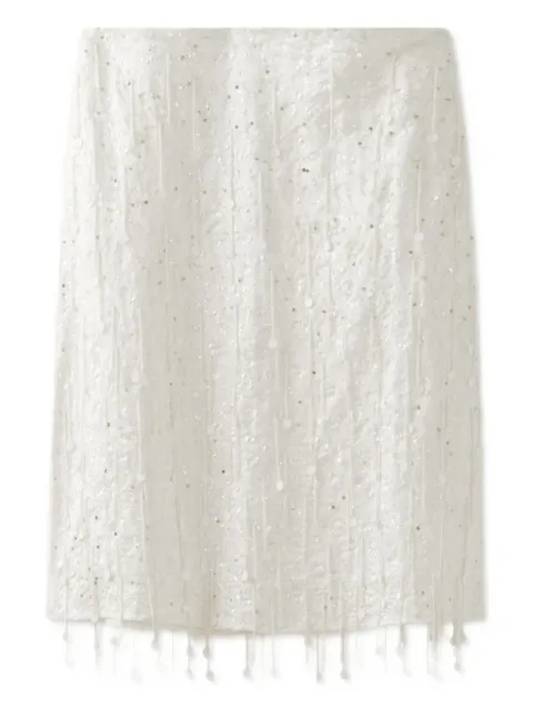 Asta Resort Fidan beaded tassel midi skirt