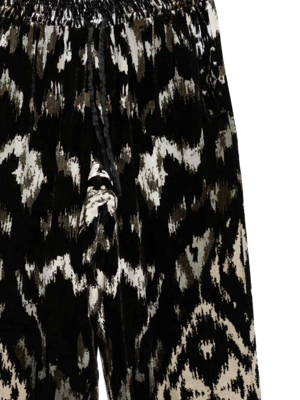 Pierre-louis Mascia Elasticated Tapered Trousers In Black