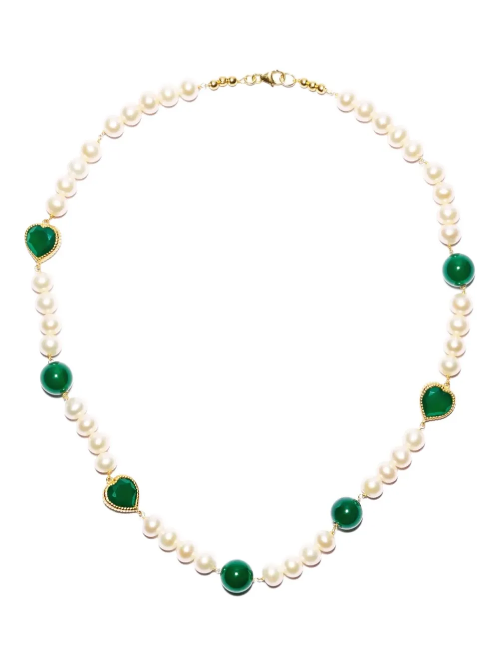 VEERT collier en or 18ct à perles d'eau douce | jaune | Image 1