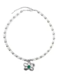 VEERT 18K white gold pearl-embellishment necklace - Silver