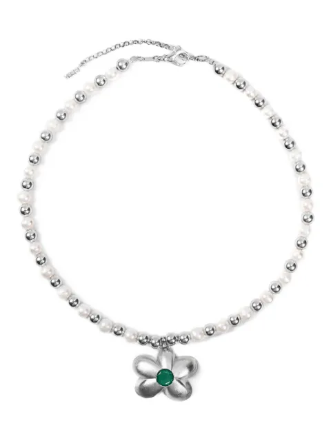 VEERT collar en oro blanco de 18kt con perlas