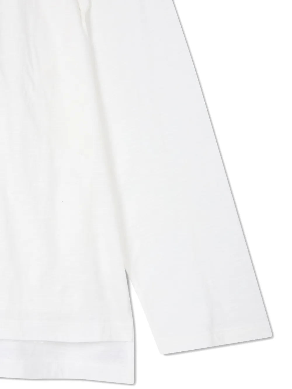 Studio Tomboy Layered Wrap Long-sleeve T-shirt In White