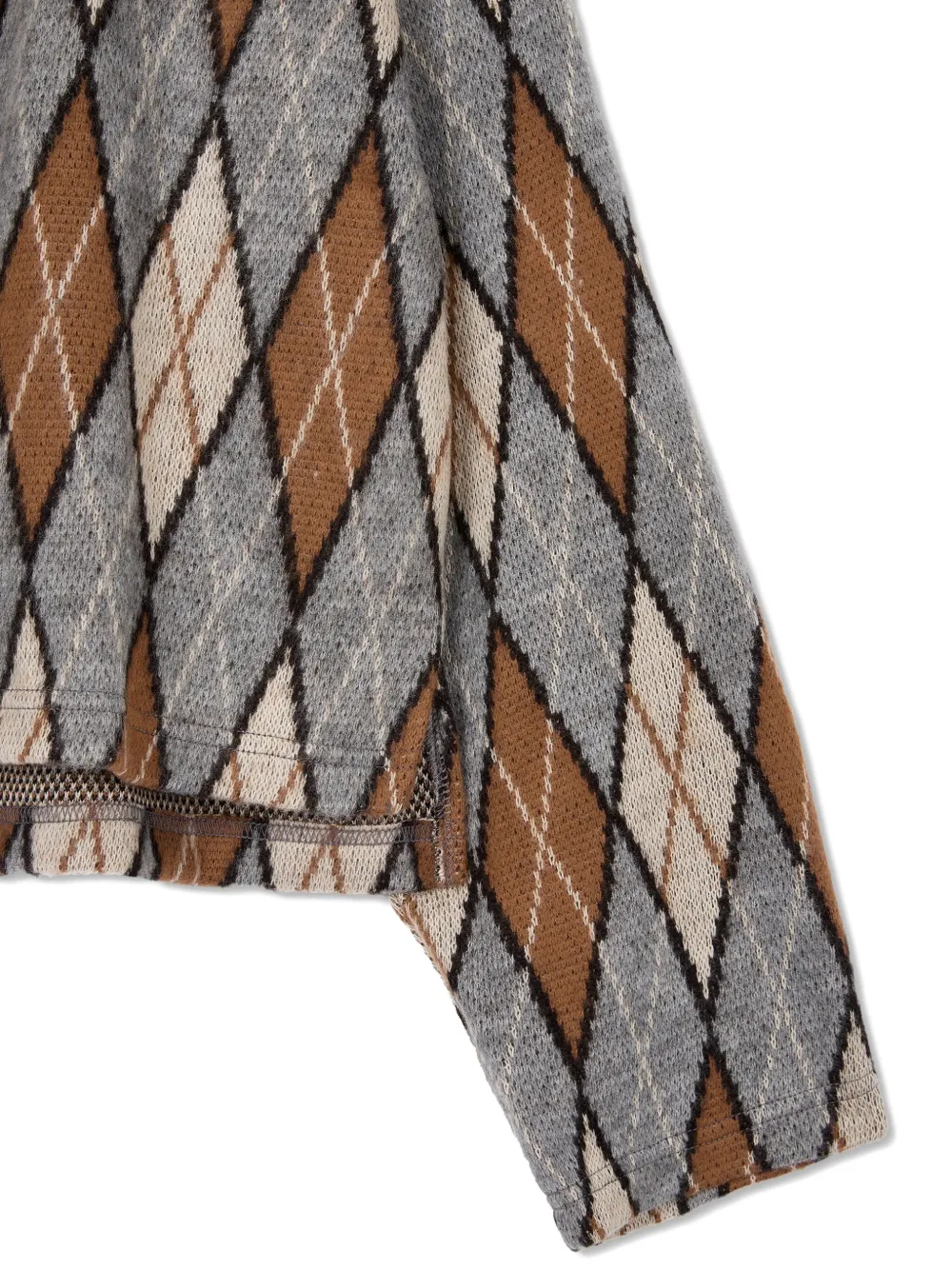 STUDIO TOMBOY Polotop met argyle-patroon Grijs