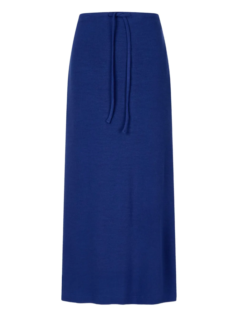 Studio Tomboy Back-slit Long Skirt In Blue