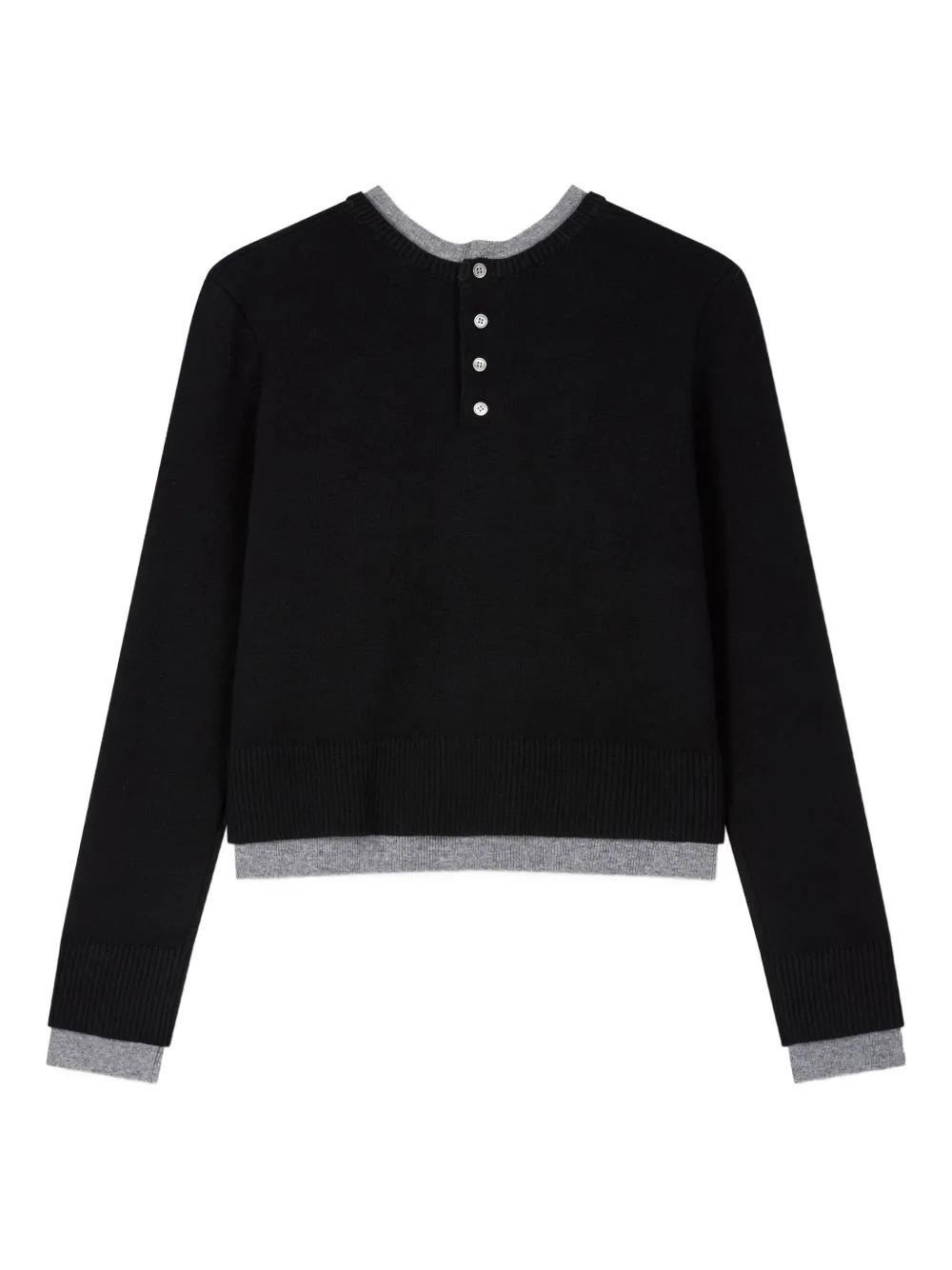 Studio Tomboy Round Neck Sweater In Black