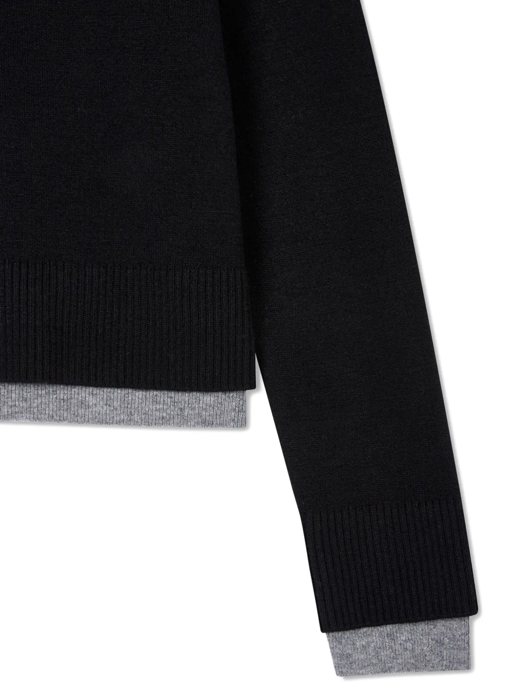 Studio Tomboy Round Neck Sweater In Black