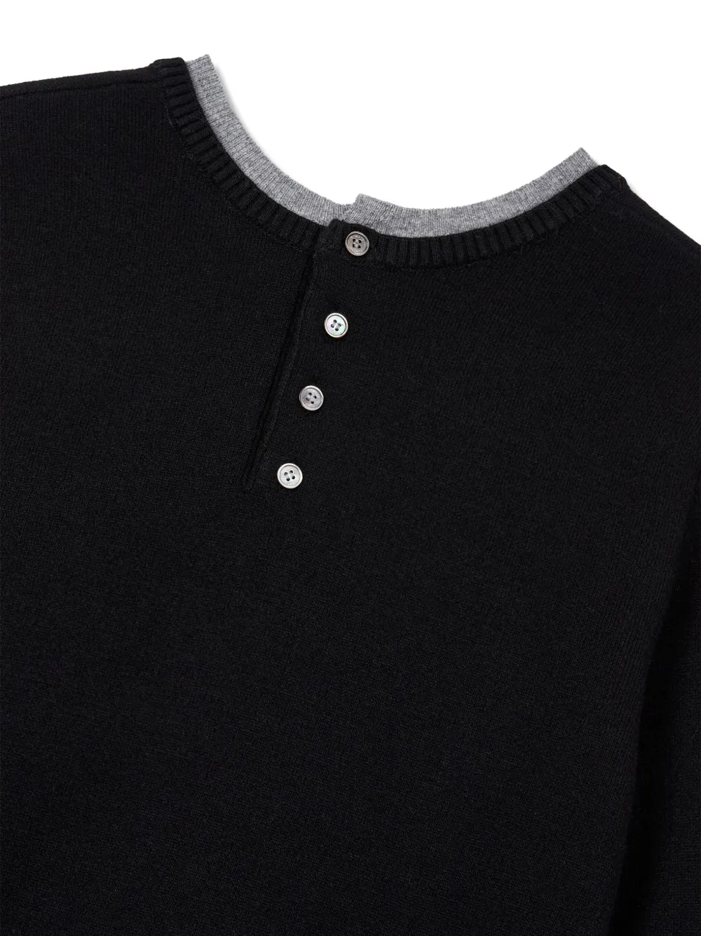 Studio Tomboy Round Neck Sweater In Black