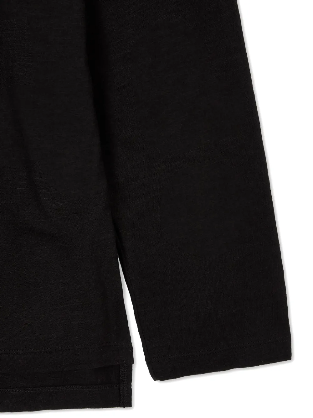 Studio Tomboy Layered Wrap-design Long-sleeve T-shirt In Black