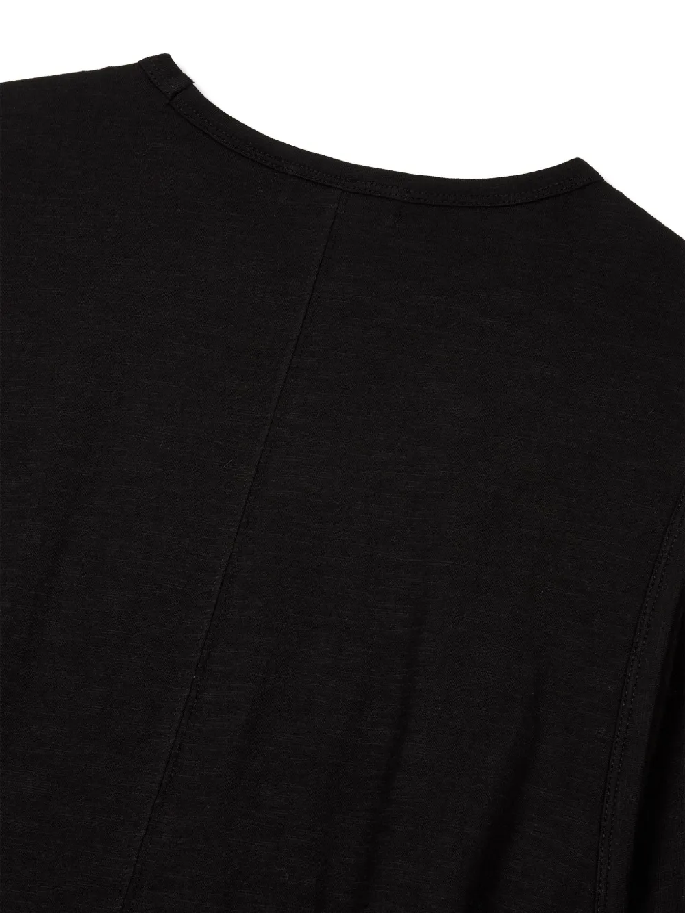 Studio Tomboy Layered Wrap-design Long-sleeve T-shirt In Black