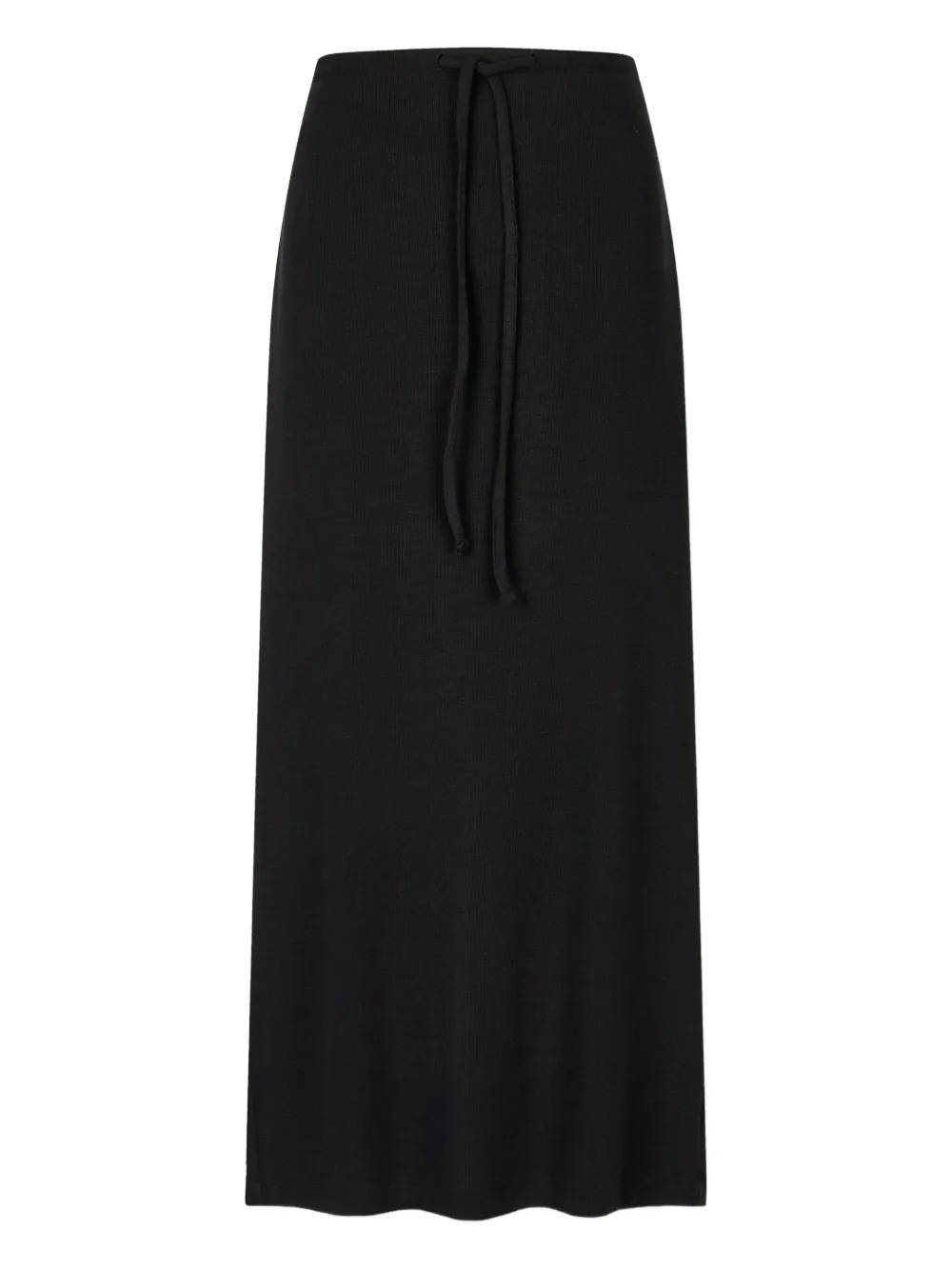 Studio Tomboy Back-slit Long Skirt In Blue