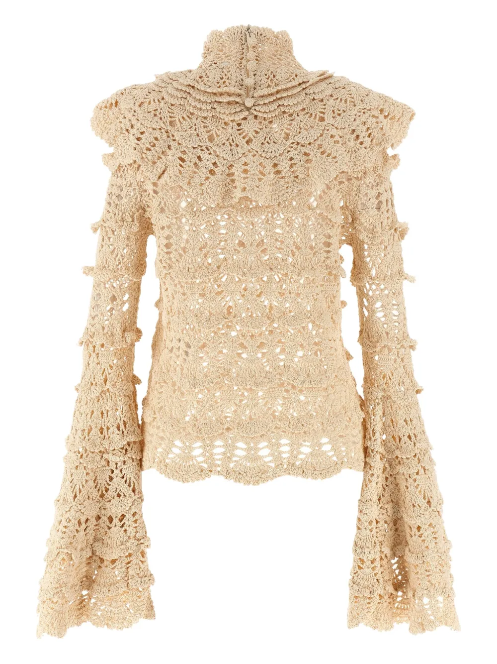 ZIMMERMANN crocheted flounces sweater | Blouses | Image 2