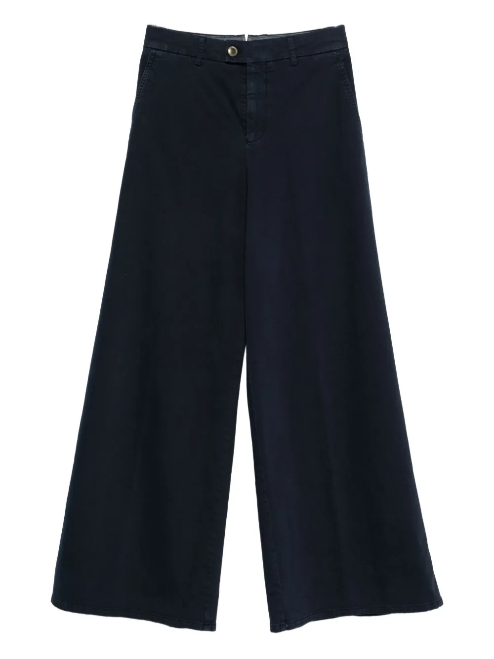 Berwich Nina broek met wijde pijpen Blauw