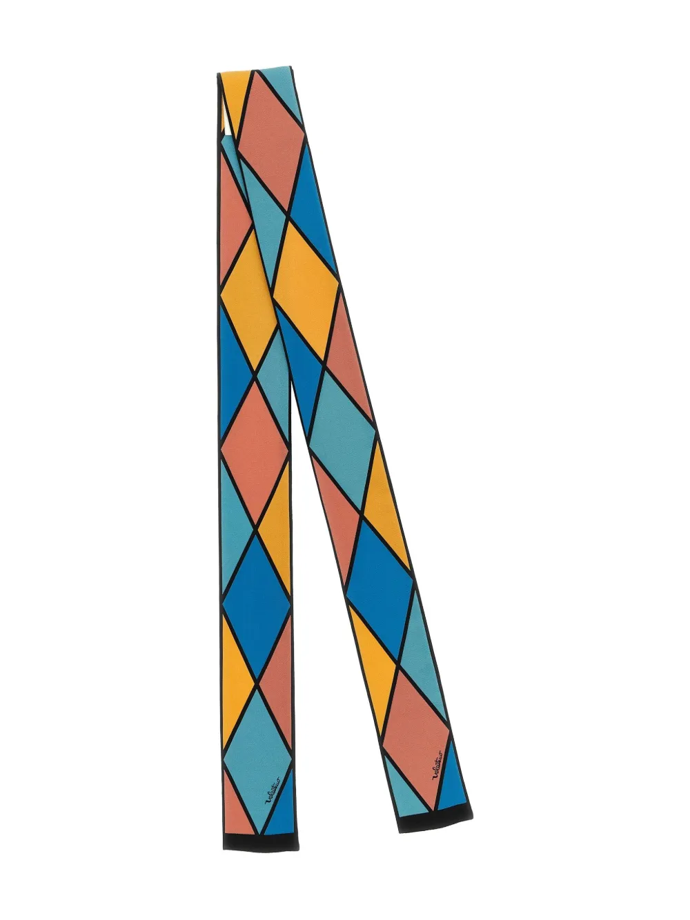 Valentino Garavani rhombelle-print scarf - Blu