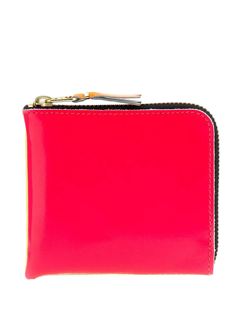 Comme Des Garçons Super Fluo Zip Wallet In Red