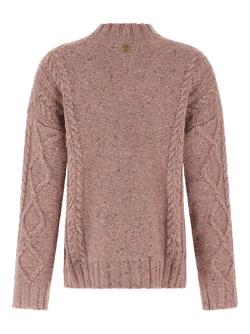 Twinset Turtleneck Sweater In Pink