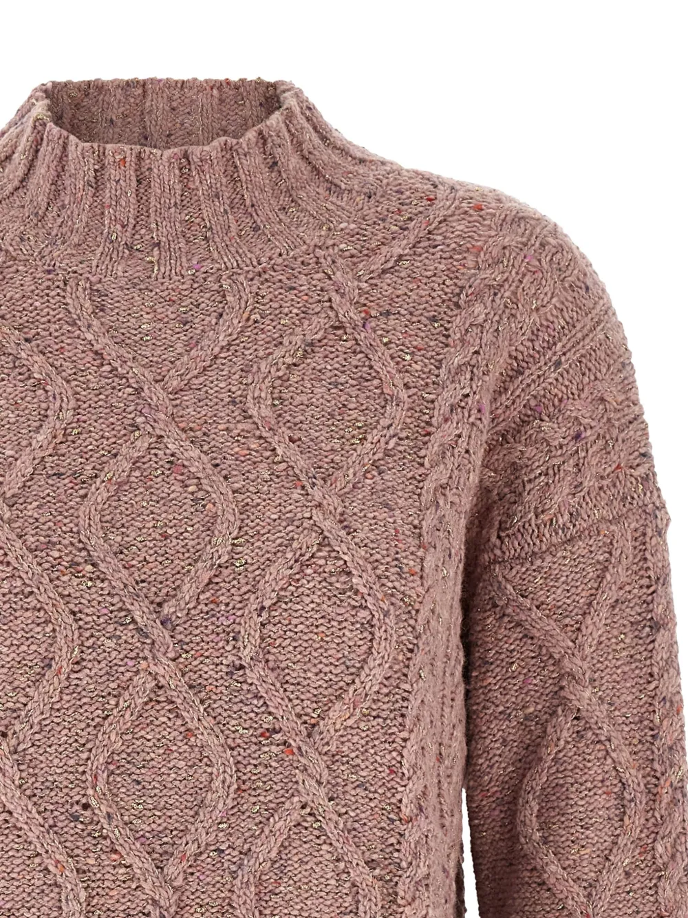 Twinset Turtleneck Sweater In Pink