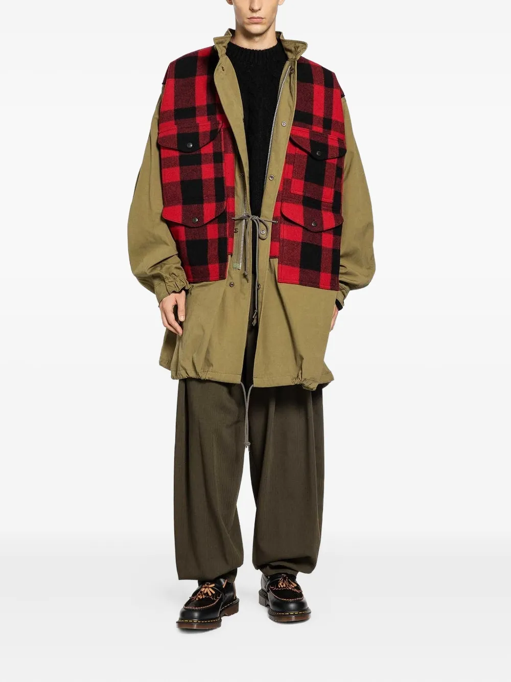 Junya Watanabe MAN suéter en tejido de ochos con cuello redondo | Suéteres | Image 2