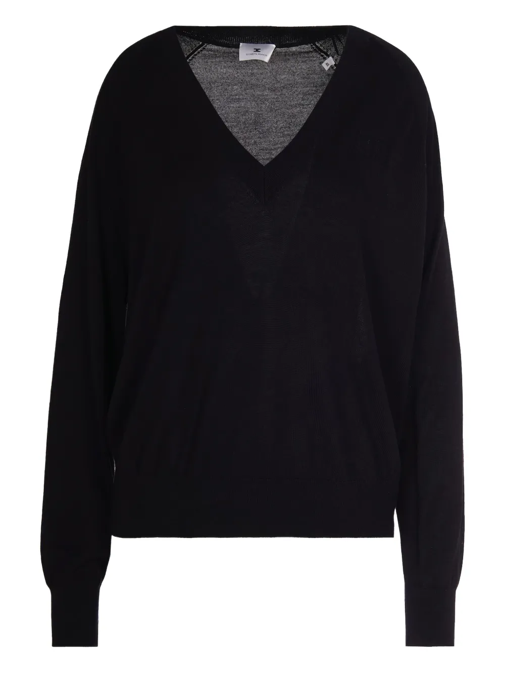 Elisabetta Franchi Maglia In Misto Lana Nero In Black