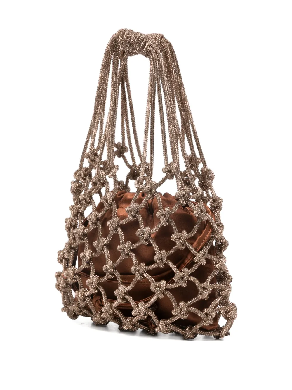 Hibourama Carrie crystal-embellishment tote bag - Bruin