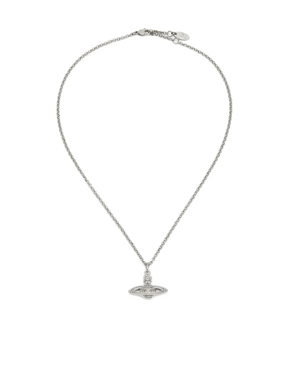 Vivienne Westwood Mini Bas Relief Pendant Necklace In Metallic