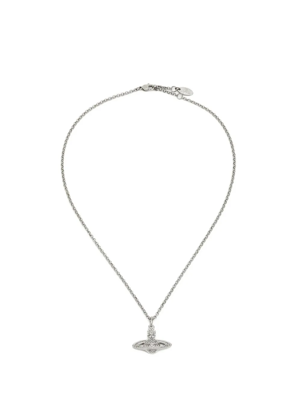 Vivienne Westwood Mini Bas Relief Pendant Necklace In Metallic