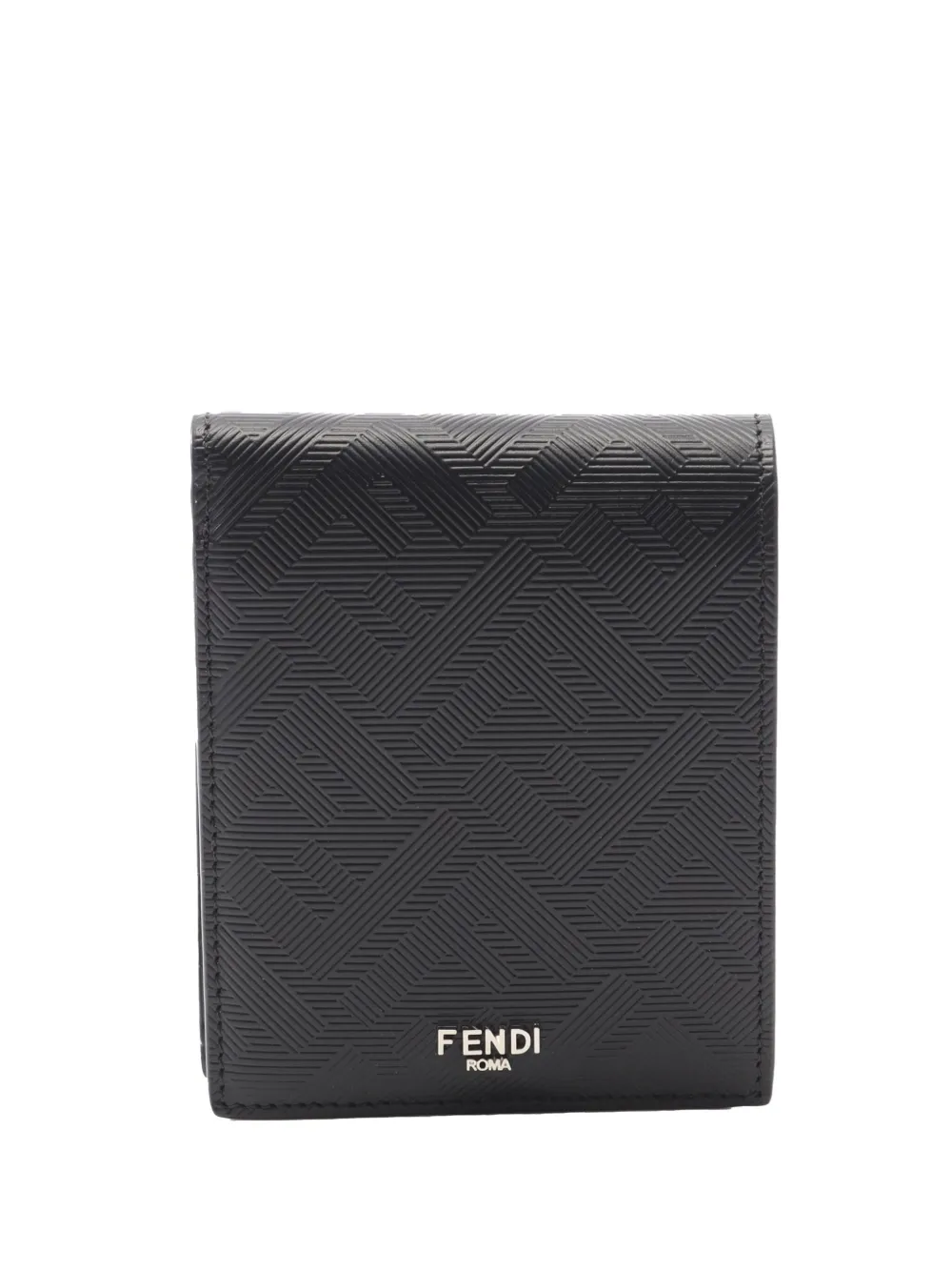 Fendi Pre-Owned 2010-2025 Leather Zucca Shadow Bifold Wallet small Fendi Pre-Owned 2010-2025 Leather Zucca Shadow Bifold Wallet small