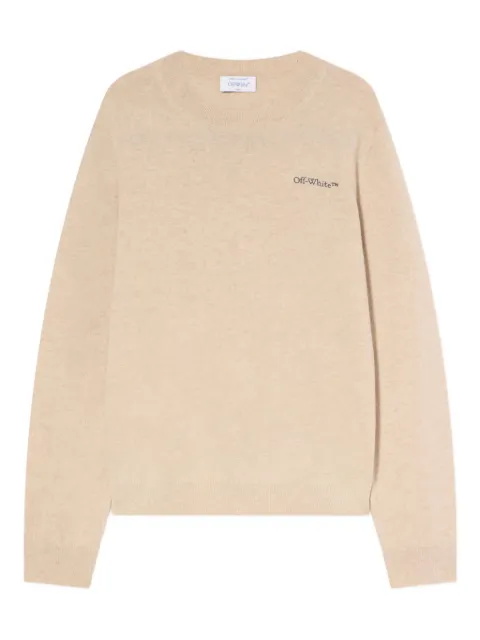 Off-White jersey Quote con cuello redondo