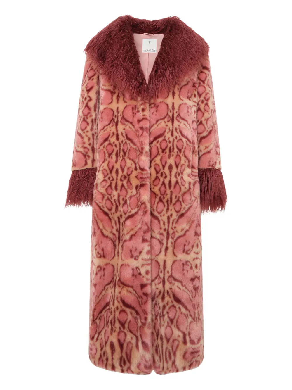 Unreal Fur Cuvée Rose Coat In Pink
