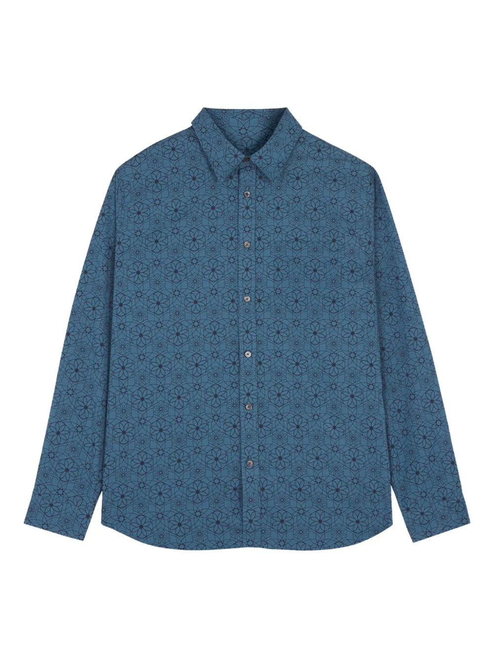 Maison Kitsuné フローラル シャツ - ブルー