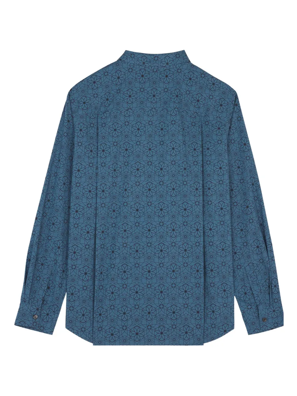 Maison Kitsuné Overhemd met bloemenprint Blauw