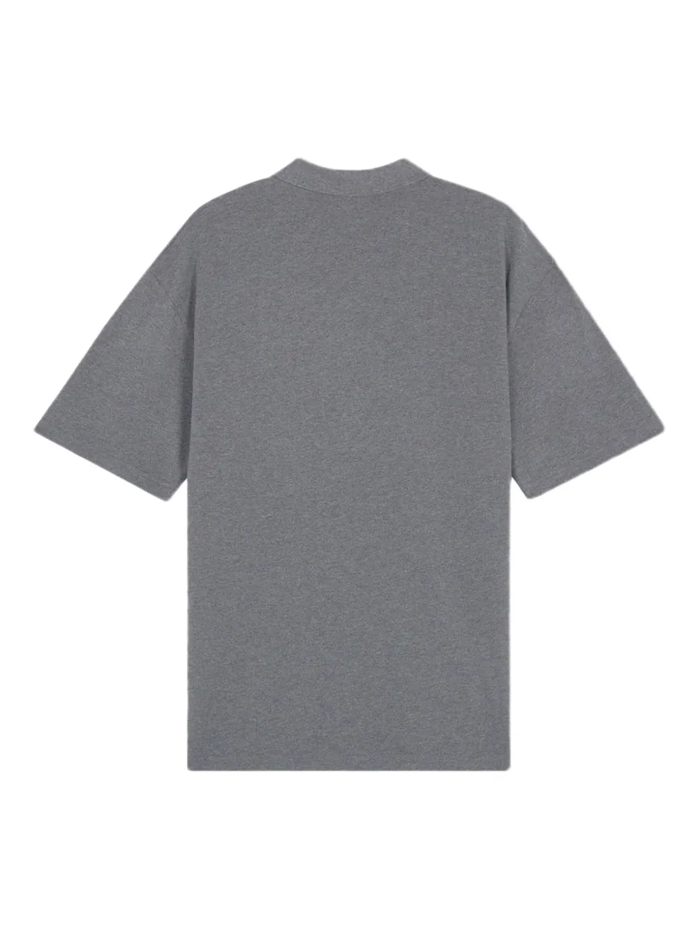 Maison Kitsuné Poloshirt met vossenpatroon - Grijs