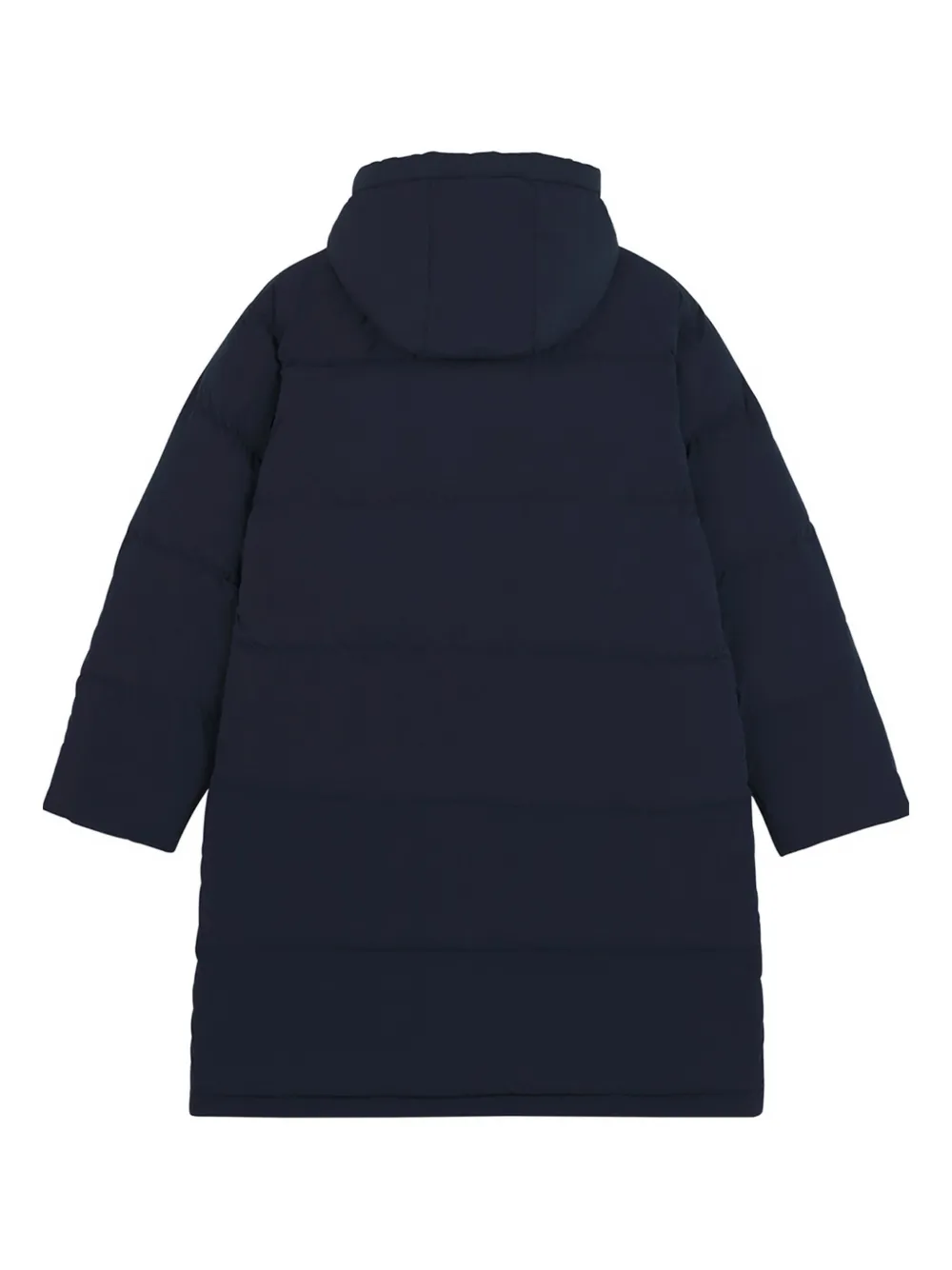 Maison Kitsuné Gewatteerde jas met capuchon en zakken Blauw