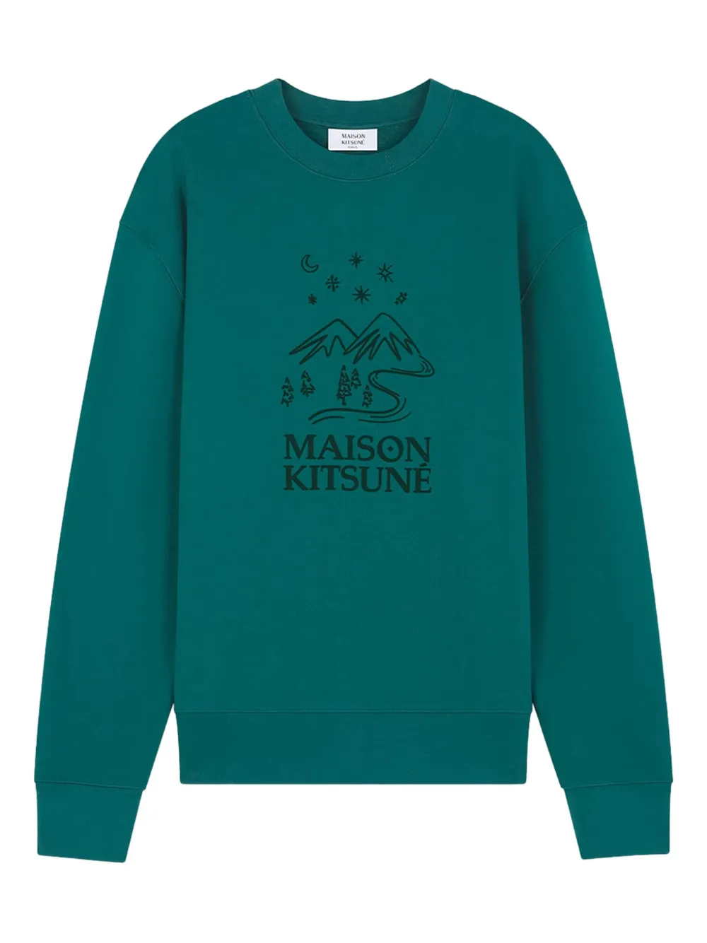 Maison Kitsuné グラフィック スウェットシャツ - グリーン