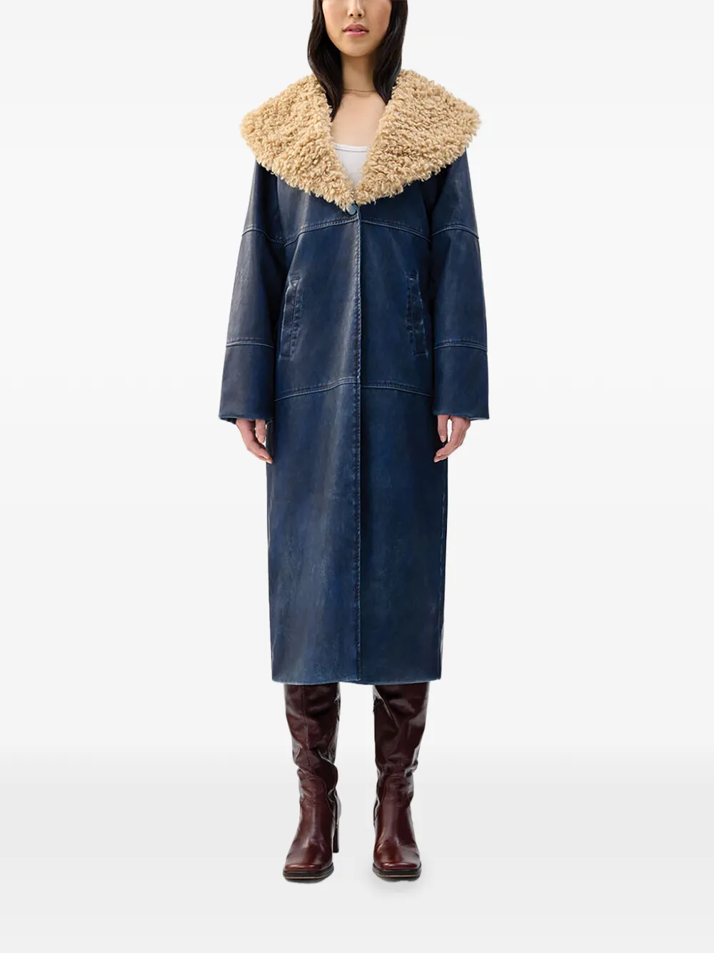  Unreal Fur Imagination Coat - Blue 