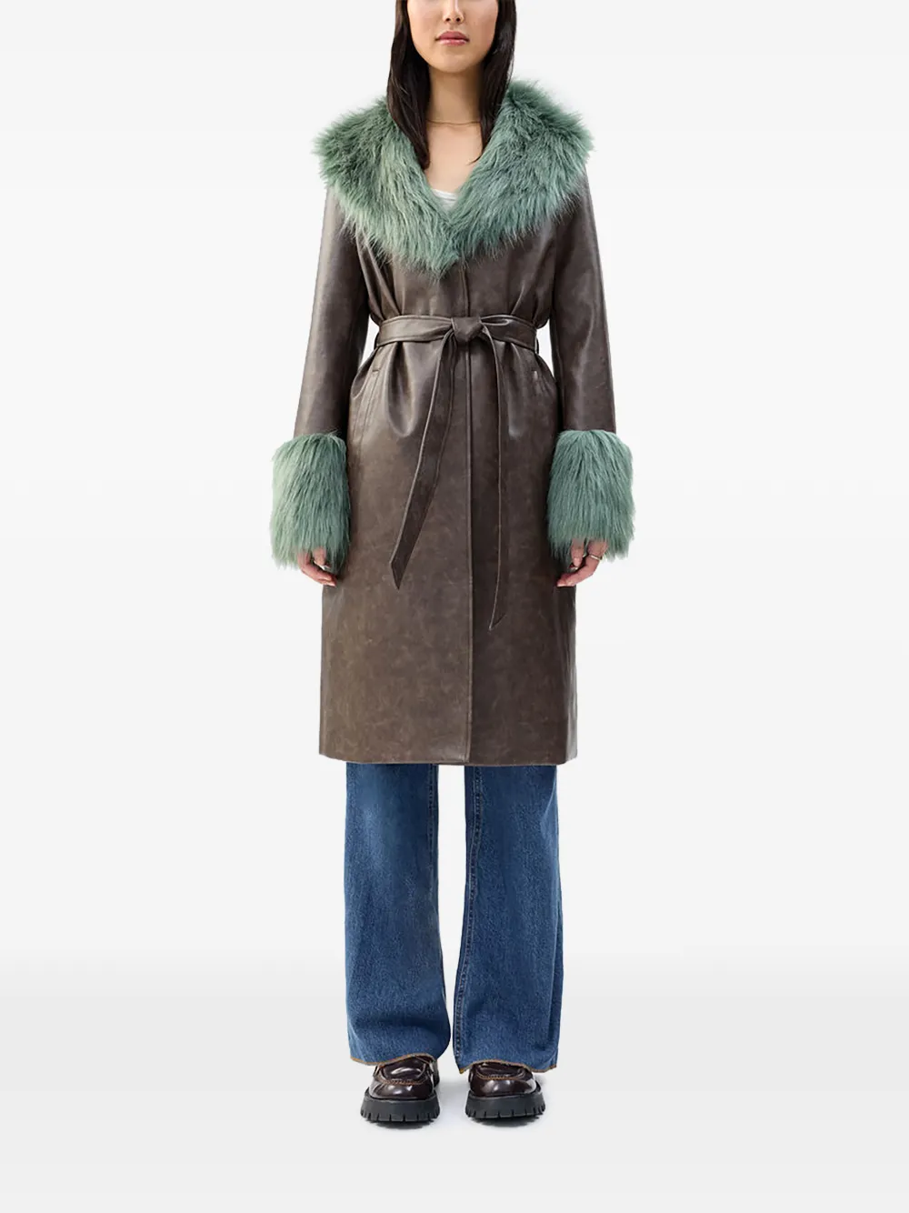 Empathy Faux-Fur-Trim Coat