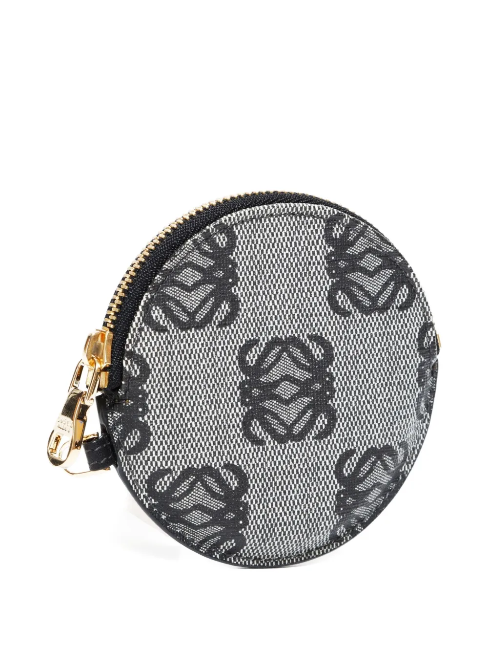 Pre-owned Loewe 1990-2010s Anagram-canvas Coin Holder In Blue