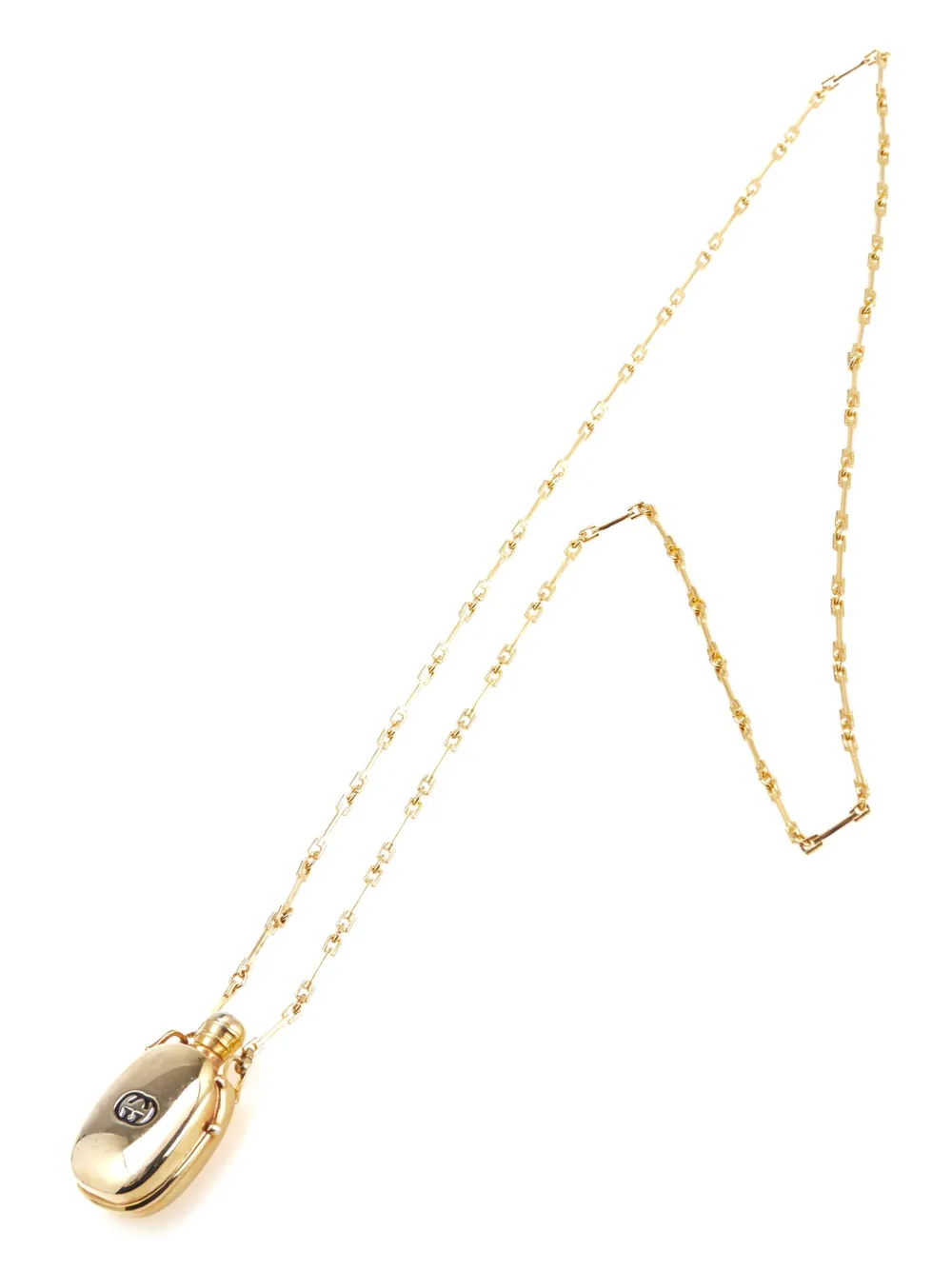 Gucci Pre-Owned 20th Century Gold Plated Perfume Bottle Pendant Necklace costume necklace | Gold | Image 1