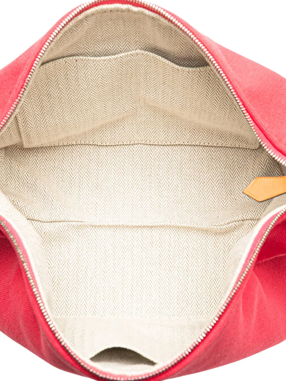 Pre-owned Hermes 2020-2024 Small Canvas Bride A Brac Vanity Bag In Pink