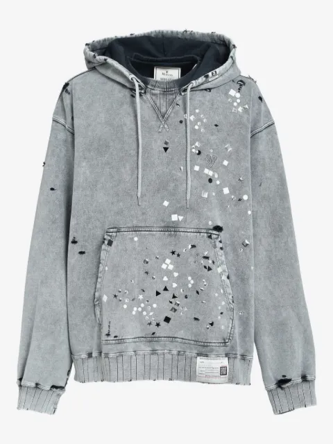 Maison MIHARA YASUHIRO hoodie con efecto envejecido