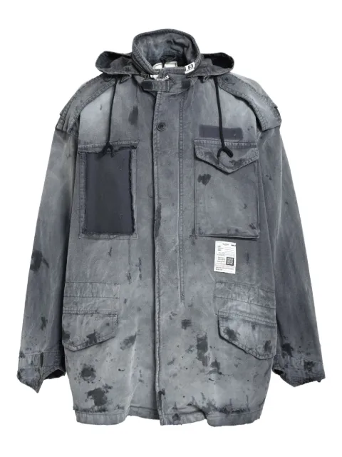Maison MIHARA YASUHIRO distressed hooded jacket