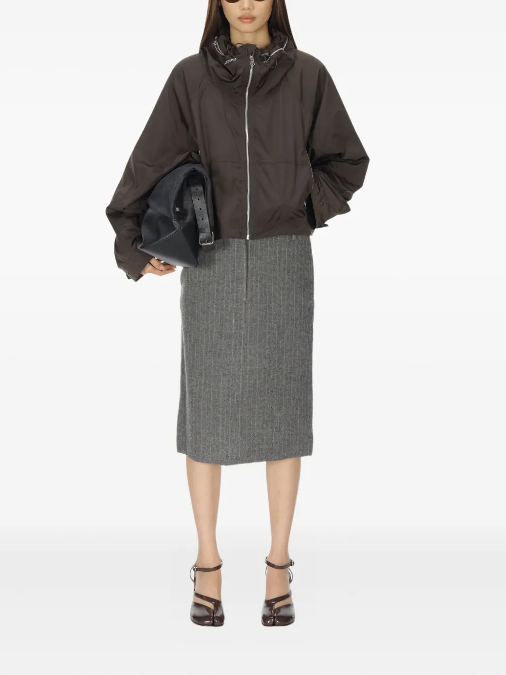 Low Classic drawstring-neck zip jacket | Cropped Jackets | Image 2