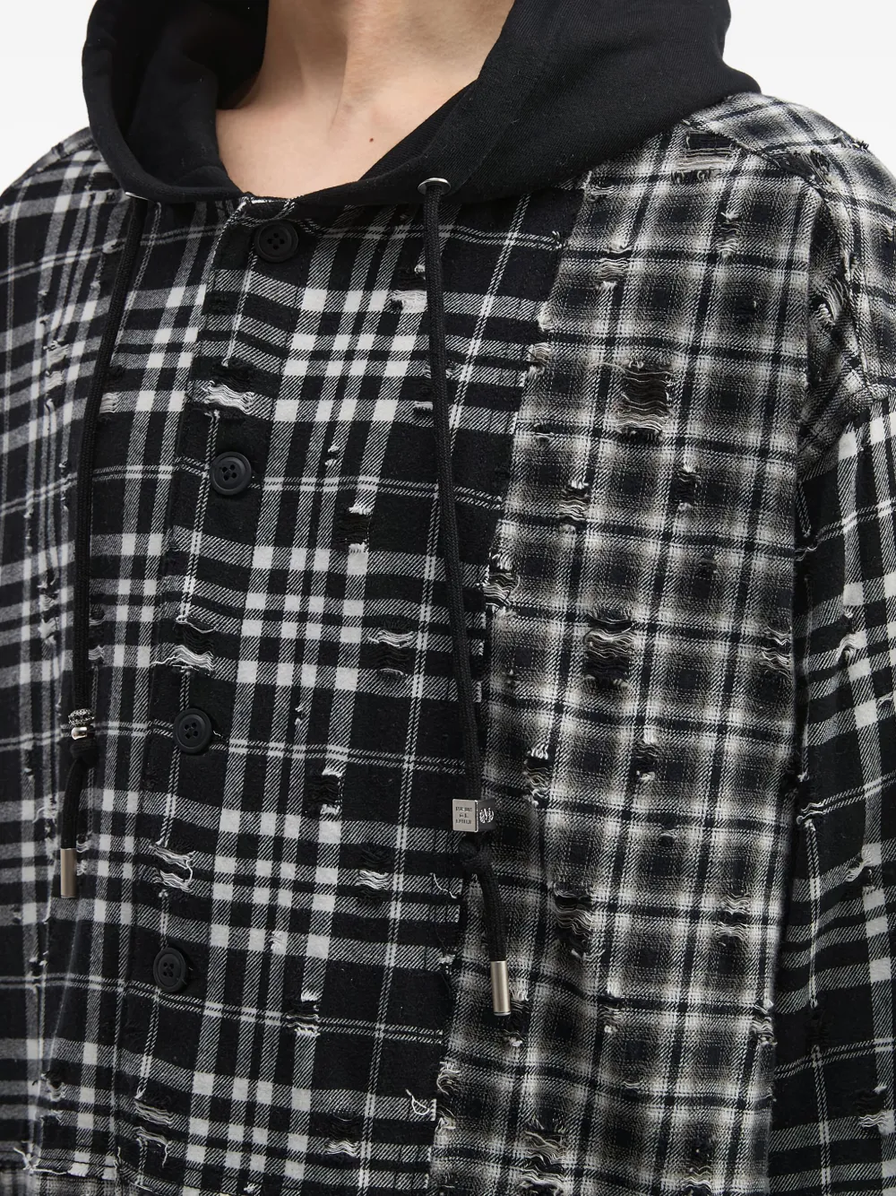 Musium Div. Geruite trui Zwart