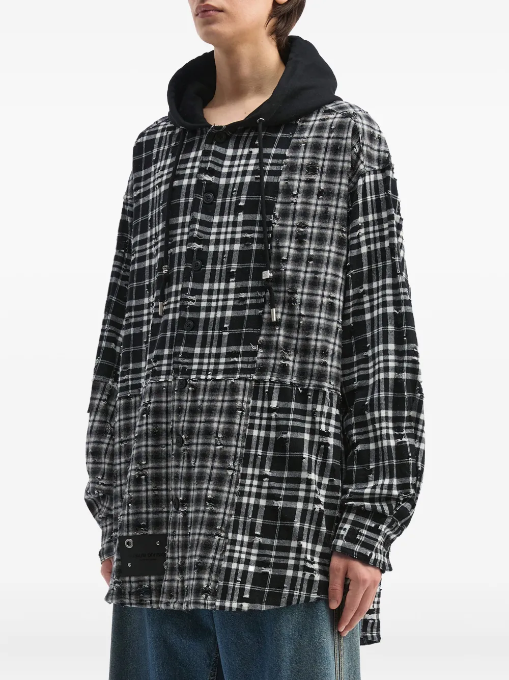 Musium Div. Geruite trui Zwart