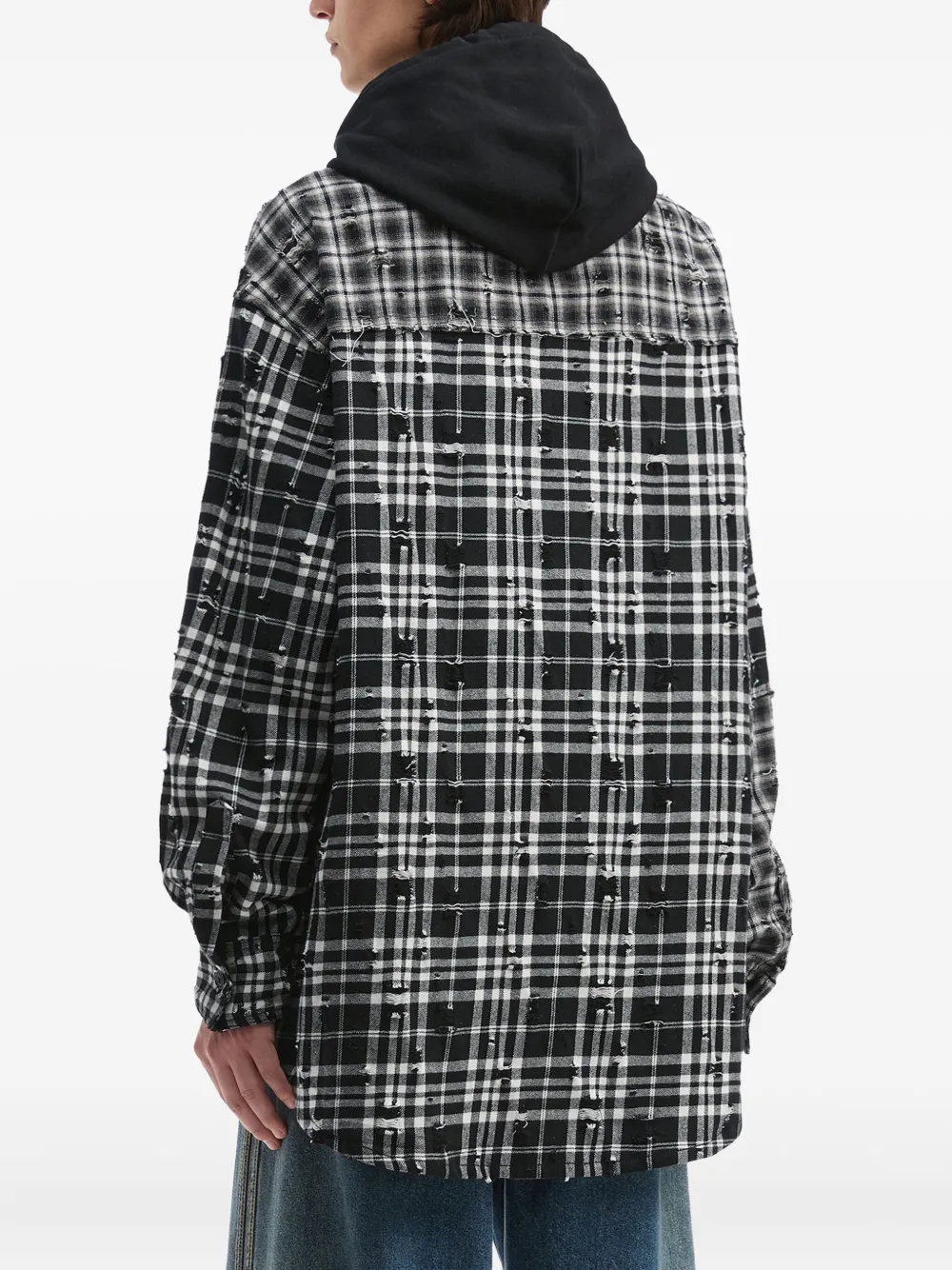 Musium Div. Geruite trui Zwart