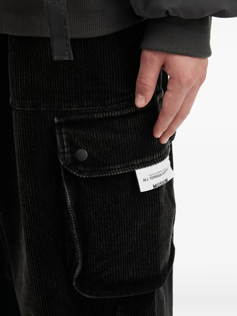 Musium Div. Pocket Cargo Pants In Black