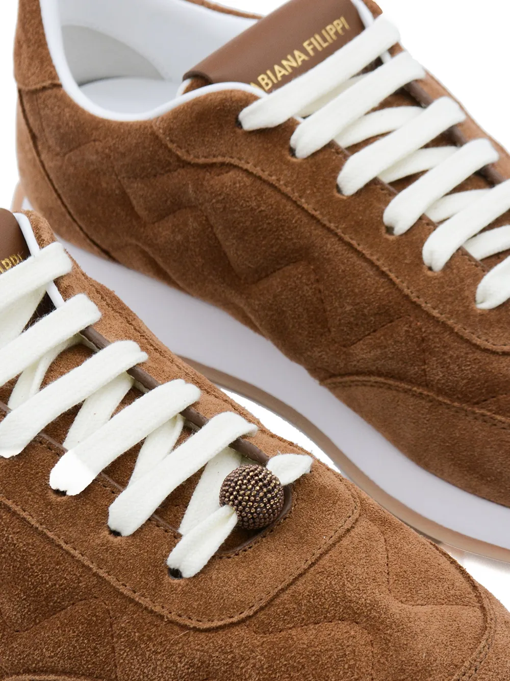 Fabiana Filippi Gewatteerde sneakers Bruin